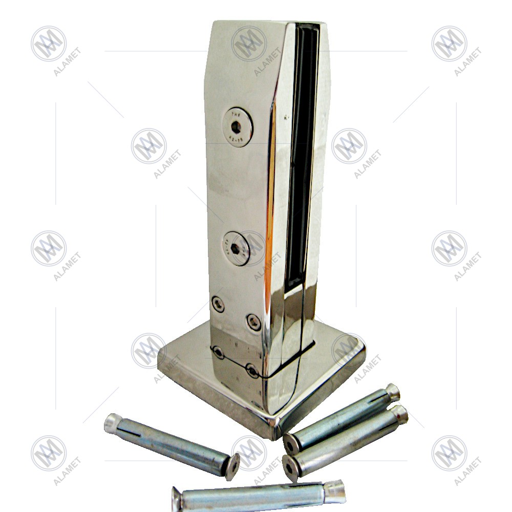 Стеклодержатель напольный квадратный SP1001 H230 mm AISI 304