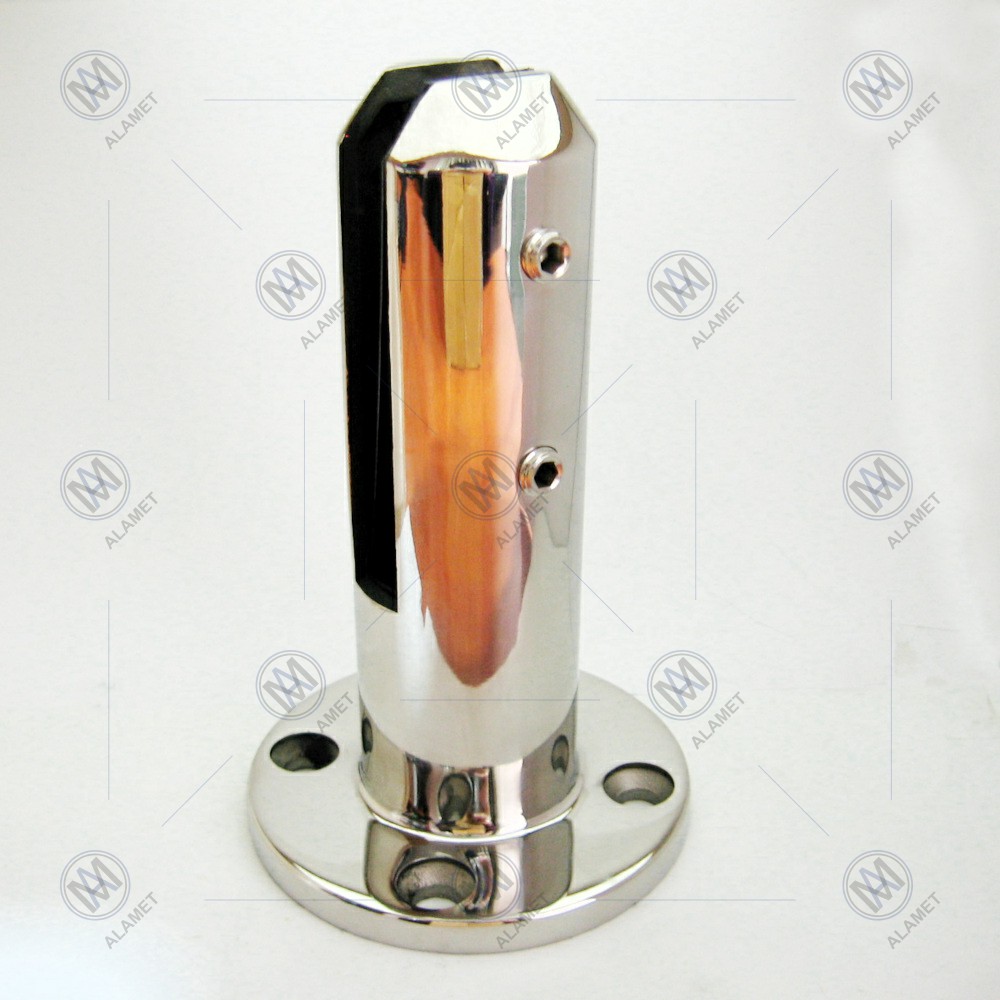 Стеклодержатель напольный круглый SP1005 H160 mm AISI 304